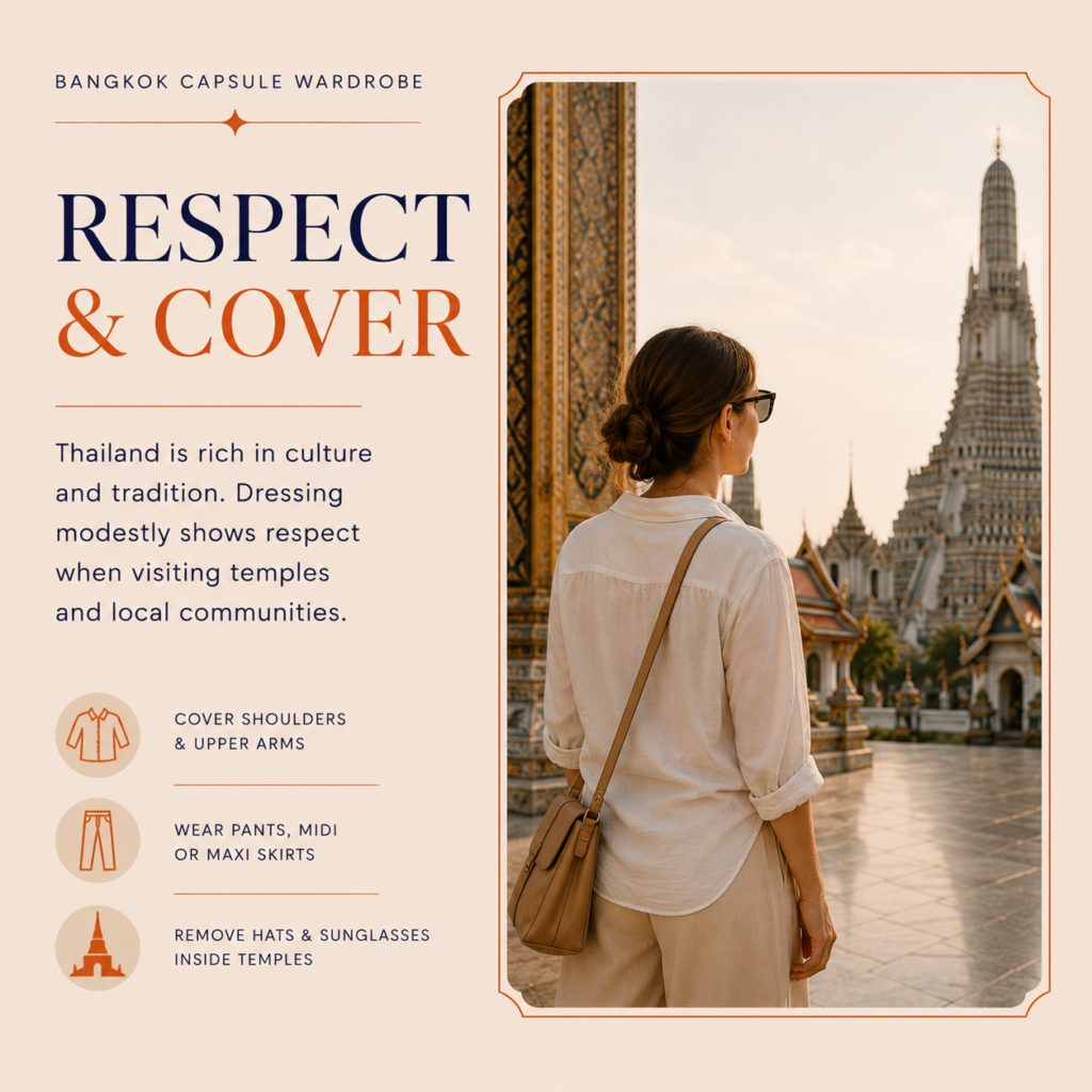 what to wear in Bangkok for temples markets and dinners