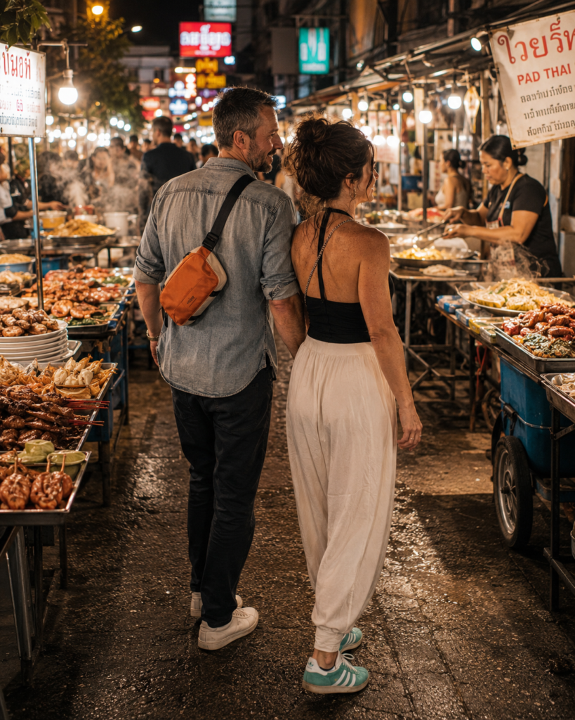 walking shoes for Bangkok capsule wardrobe