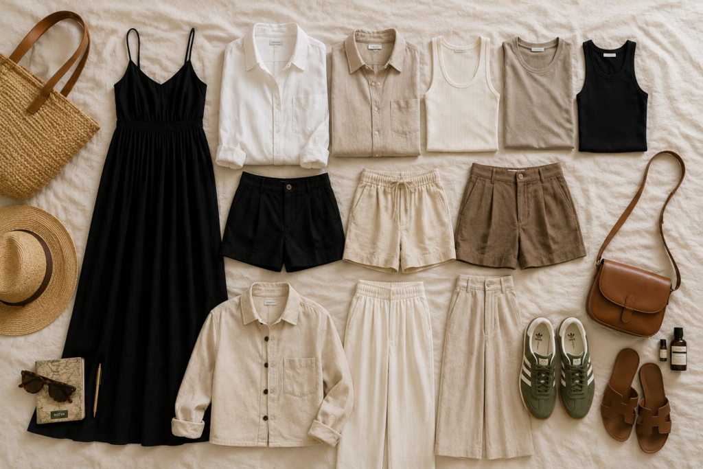 Thailand retreat capsule wardrobe with elevated travel style