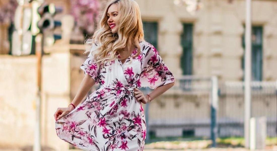 Blue Floral MAXI DRESS