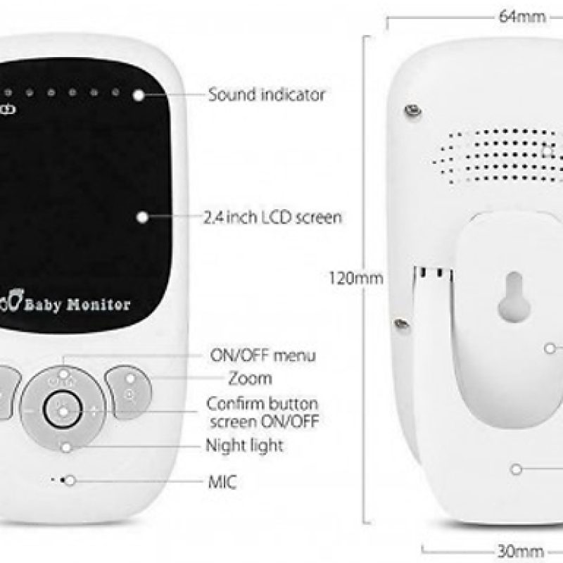 Wireless HD Night Vision Baby Monitor with Thermometer