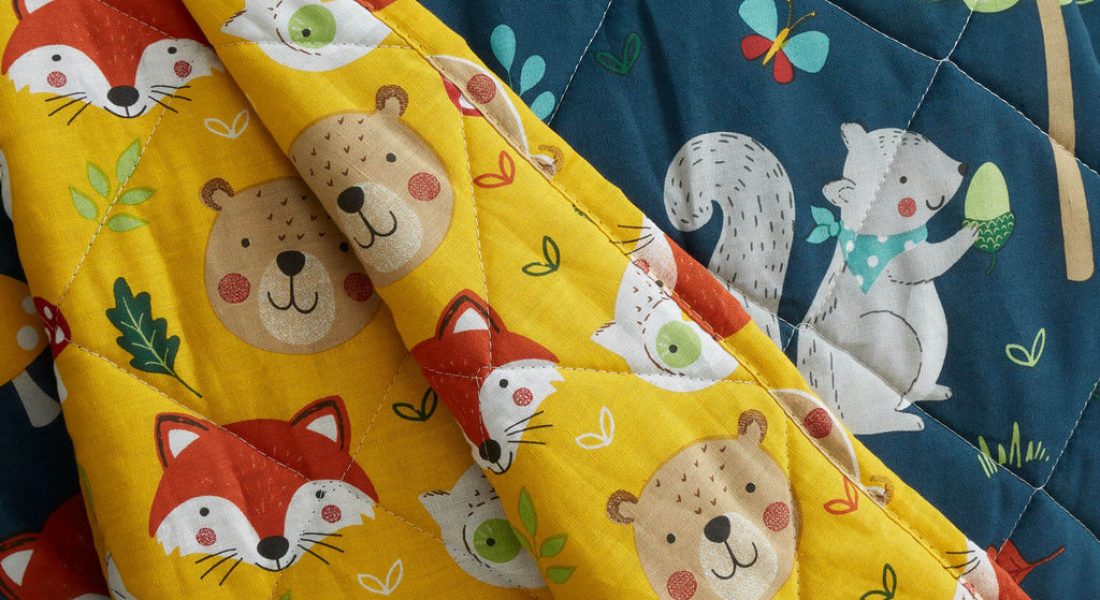 Woodland Friends Quilted Throw